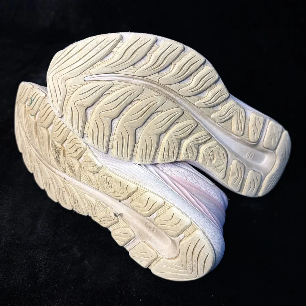 Asics Gel Excite 8 1012A916 Sneakers Womens US 7.5 Beige Pink Knit Running Shoes
